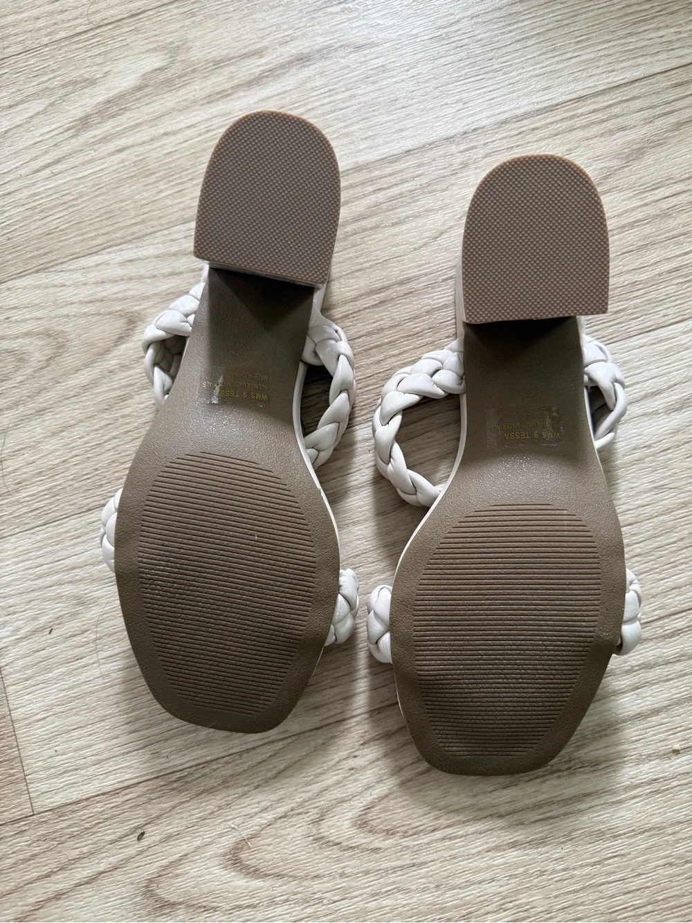 DV by Dolce Vita Braided Double-Strap Slide Sandals in Cream - Picture 4 of 5
